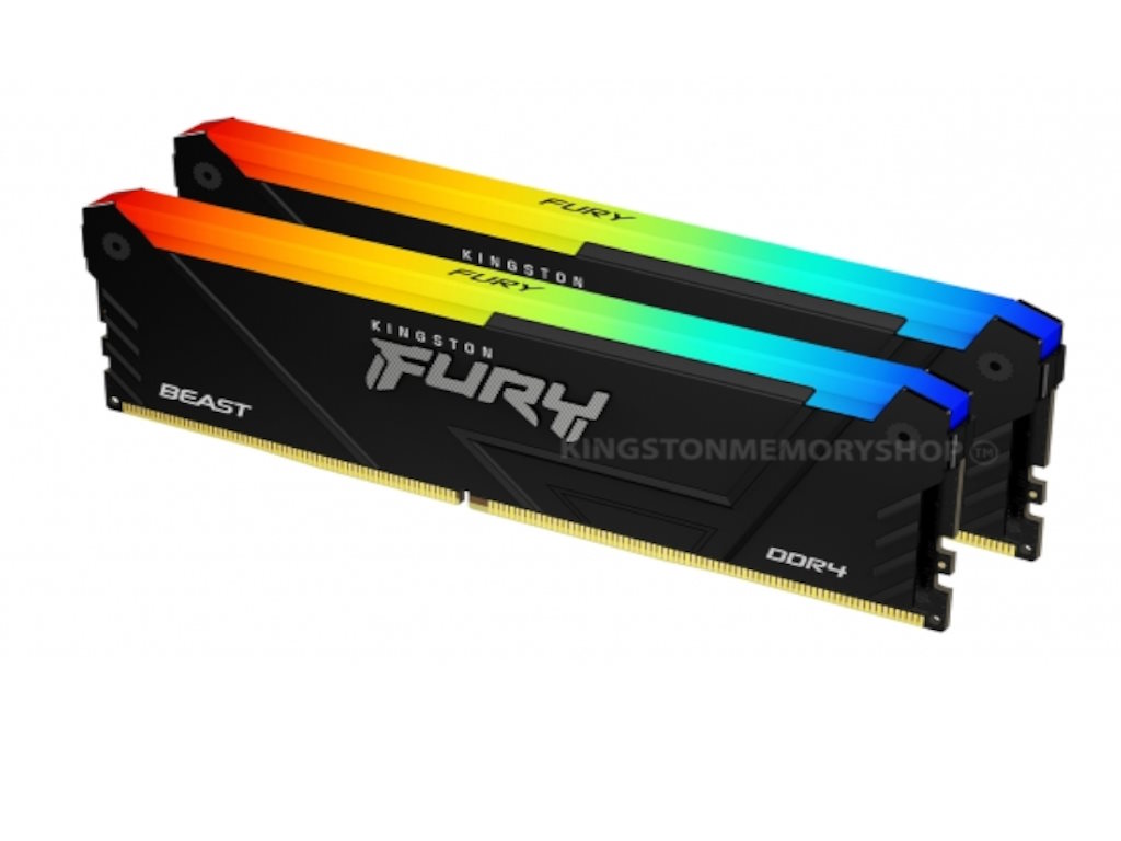 KINGSTON DRAM 16GB 3200MHz DDR4 CL16 DIMM FURY Beast crna EAN: 740617319859-9